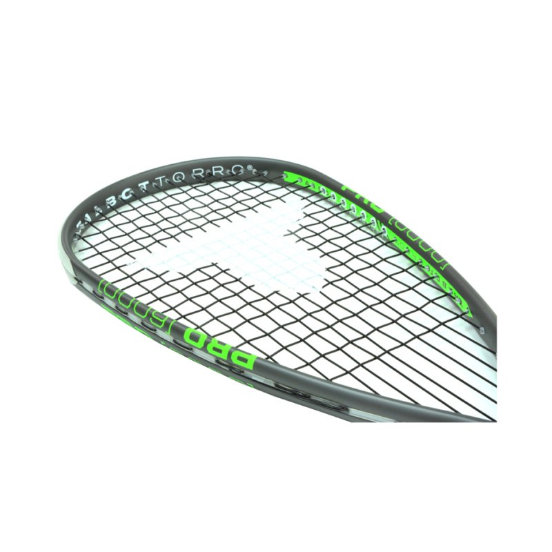 TALBOT torro squashracket Pro 6000, zwart/groen, carbon, 155 g