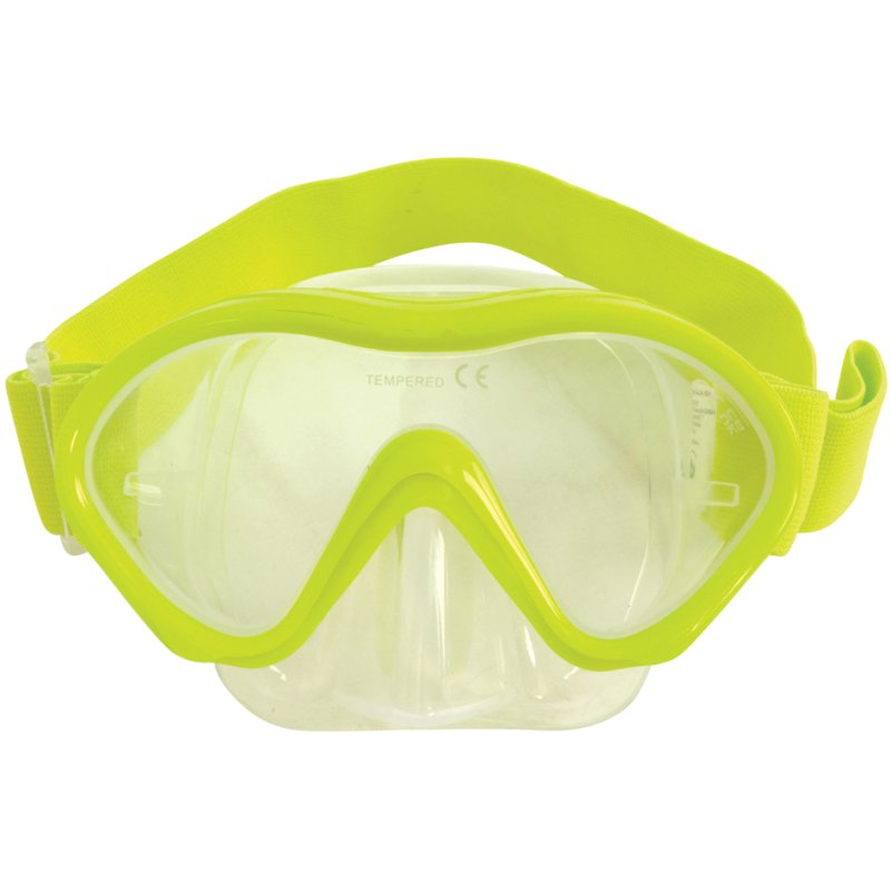 SCHILDKRÖT Masque de plongée Junior MAUI, jaune, corps en silicone