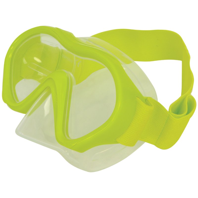 SCHILDKRÖT Masque de plongée Junior MAUI, jaune, corps en silicone