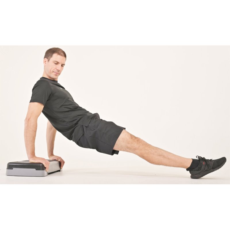 SCHILDKRÖT Marche-pied fitness, noir/gris, hauteur réglable, capacité 150 kg