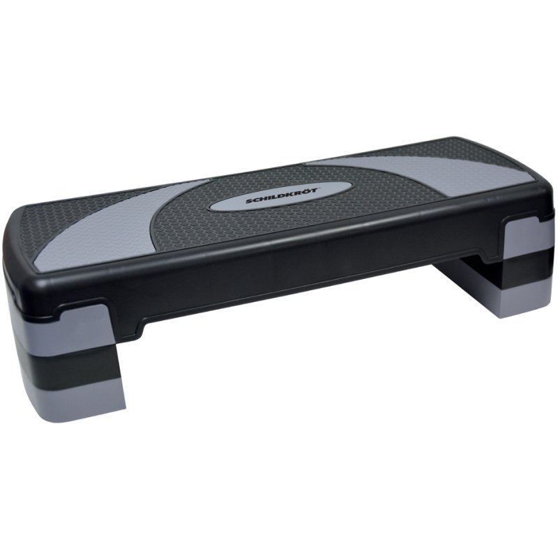 SCHILDKRÖT Marche-pied fitness, noir/gris, hauteur réglable, capacité 150 kg