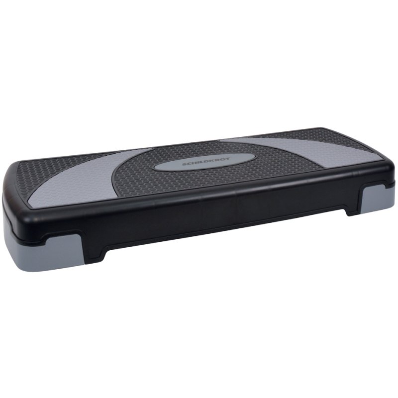 SCHILDKRÖT Marche-pied fitness, noir/gris, hauteur réglable, capacité 150 kg
