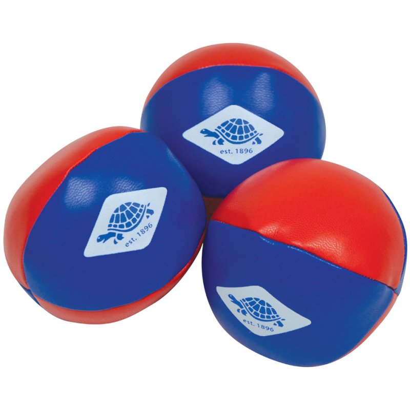 SCHILDKRÖT juggling balls, set of 3, red/blue, 60 mm