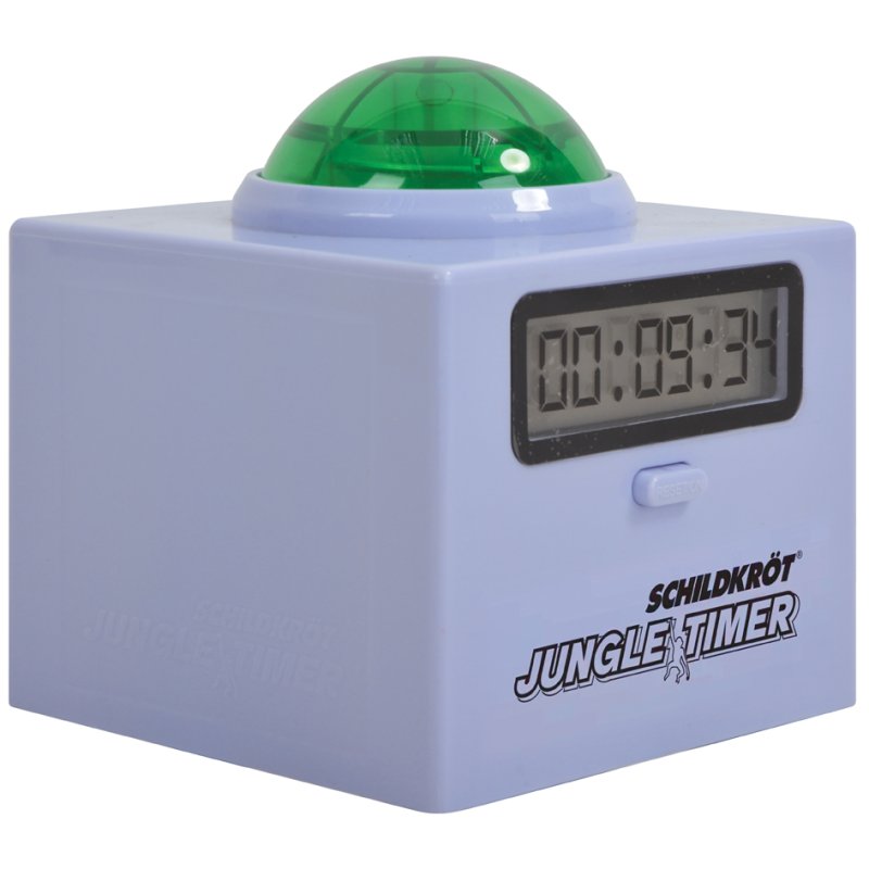 SCHILDKRÖT Jungle Timer stopwatch, grijs/groen, digitaal display, 3x AA batterij