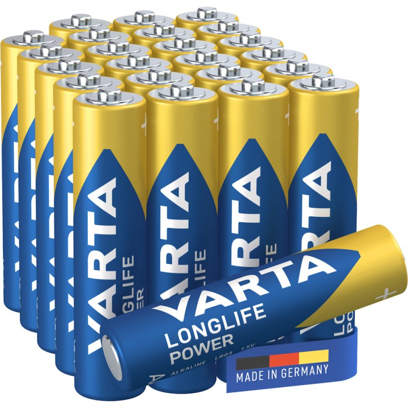 VARTA Longlife Power alkaline batterijen, AAA, 1,5 volt, 12 stuks