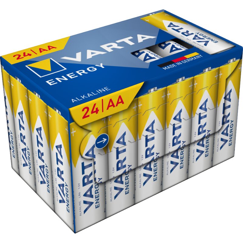 VARTA Alkaline batterijen Energy, AA Mignon, 1,5 volt, 24 stuks