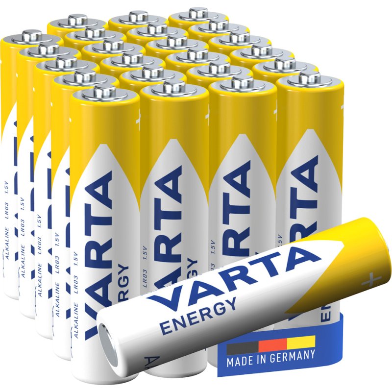 VARTA alkaline batterijen Energy, Micro AAA, 1,5 volt, 24 stuks