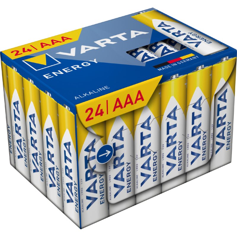 VARTA alkaline batterijen Energy, Micro AAA, 1,5 volt, 24 stuks
