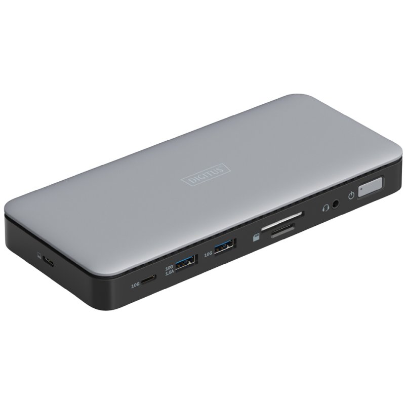 DIGITUS docking station USB-C, 11-poorts, grijs/zwart