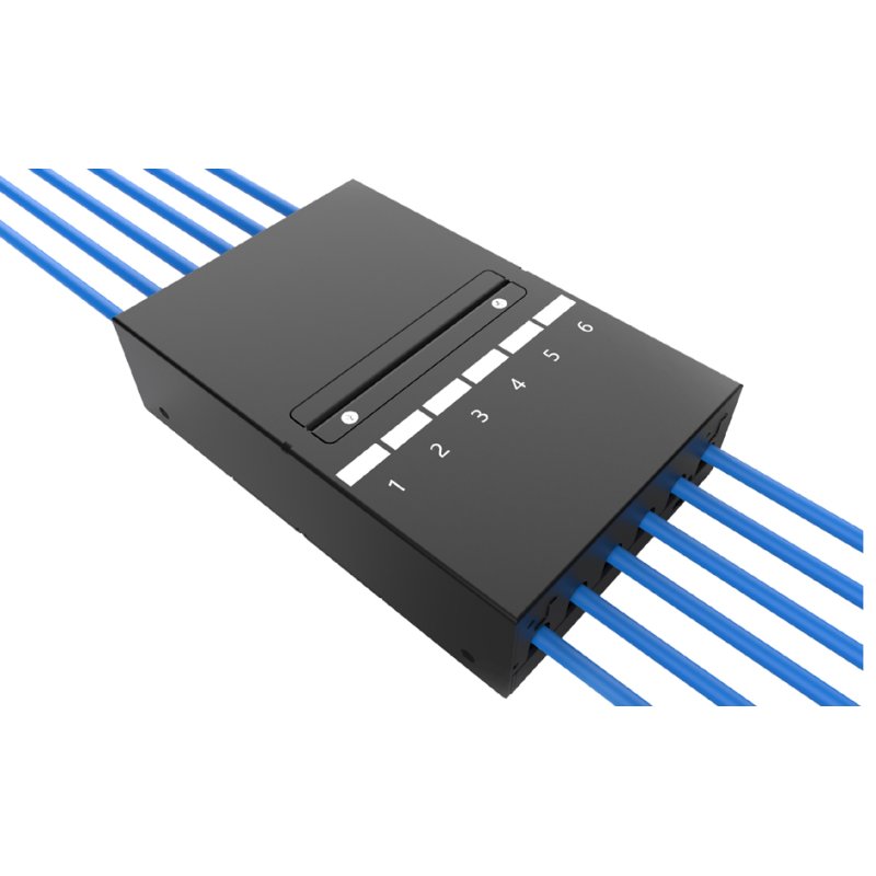 DIGITUS boîtier point de consolidation, 4 ports, noir, 177×77×45 mm
