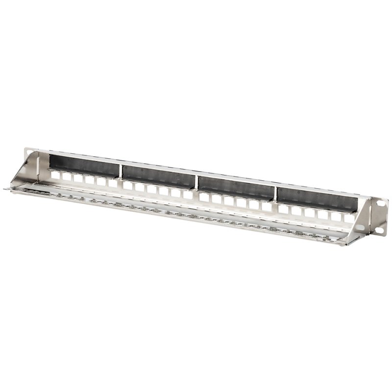 DIGITUS Panneau de brassage modulaire 19", 1 U, 24 ports, argent
