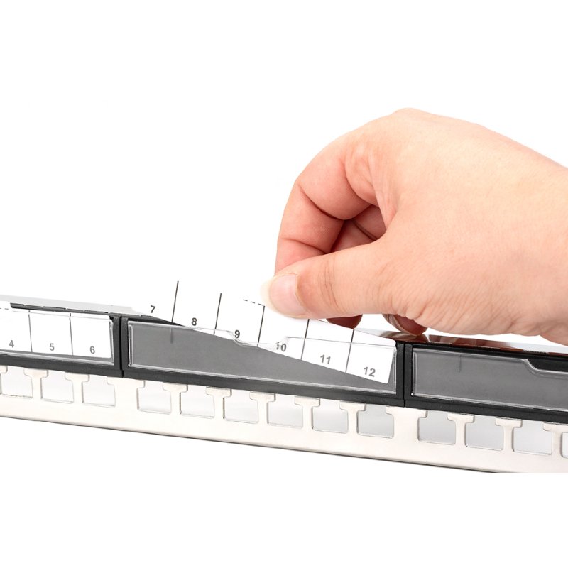 DIGITUS Panneau de brassage modulaire 19", 1 U, 24 ports, argent