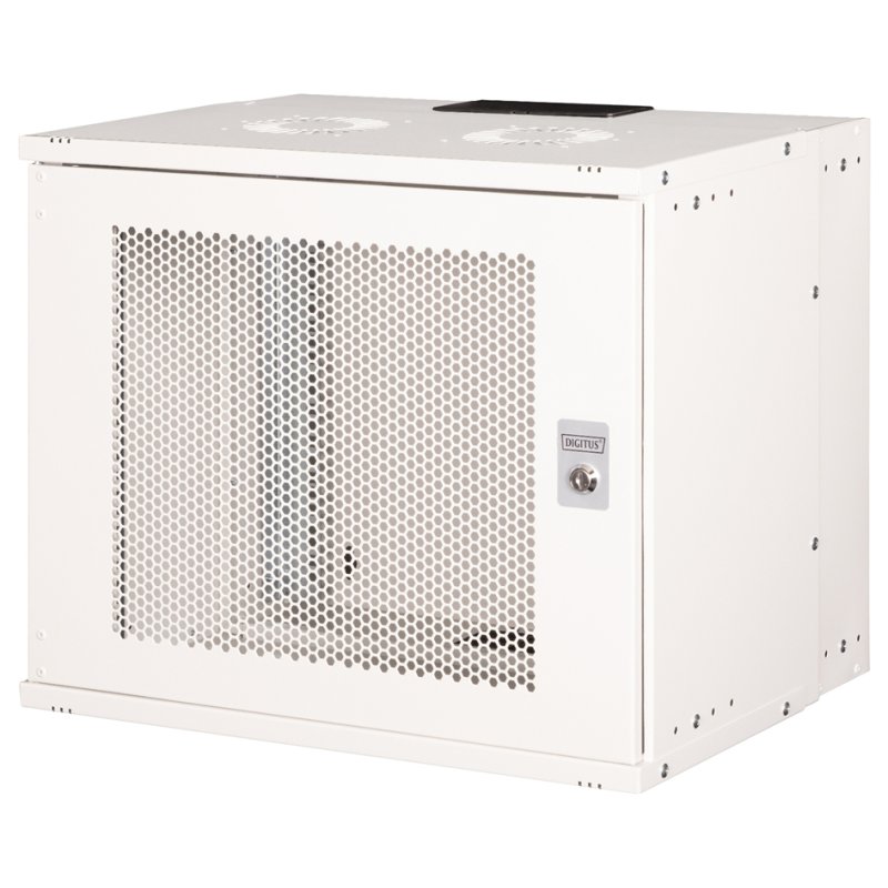 DIGITUS 19" SOHO PRO wandkast, 540×400 mm, 9 HE, lichtgrijs