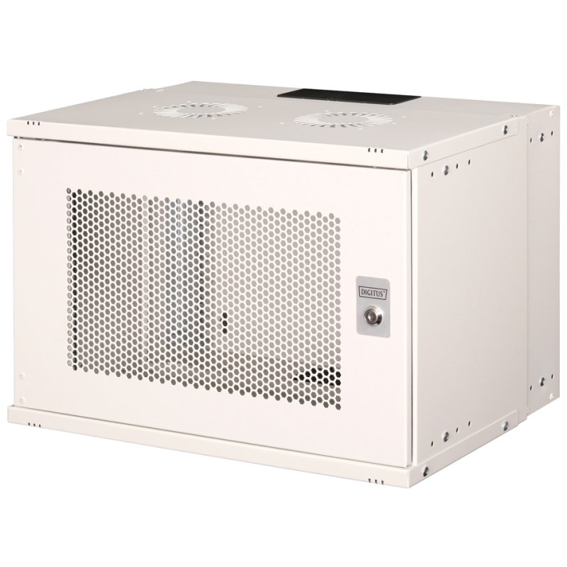 DIGITUS 19" SOHO PRO wandkast, 540 × 400 mm, 7 HE, lichtgrijs