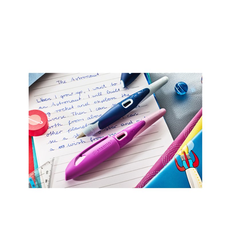 STABILO fountain pen EASYbirdy 3D DreamWorld, nib width A, 16-piece display