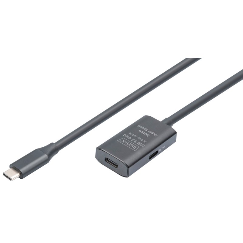 DIGITUS Câble d'extension USB 3.2 Gen1 actif, noir, 10,0 m