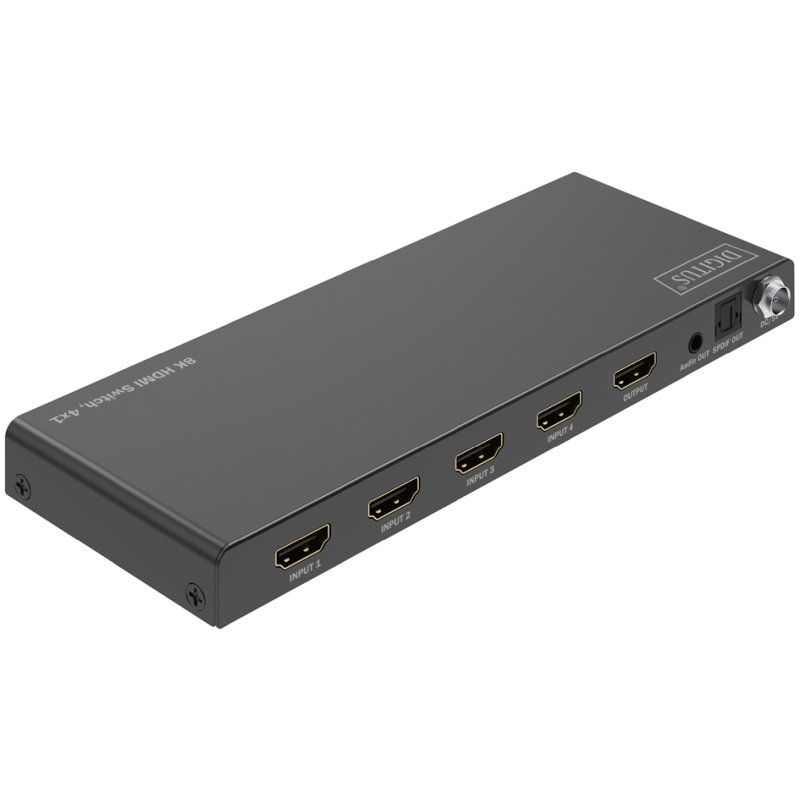 DIGITUS Commutateur HDMI 8K, 4x1, noir