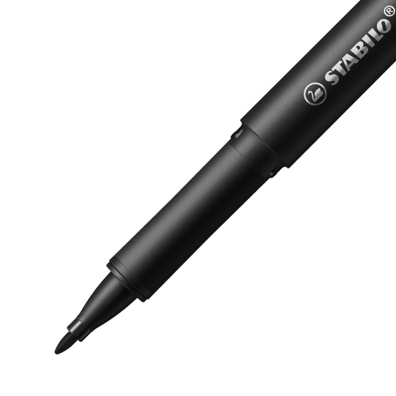 STABILO fineliner driver medium, 0,8 mm, étui 4 pièces