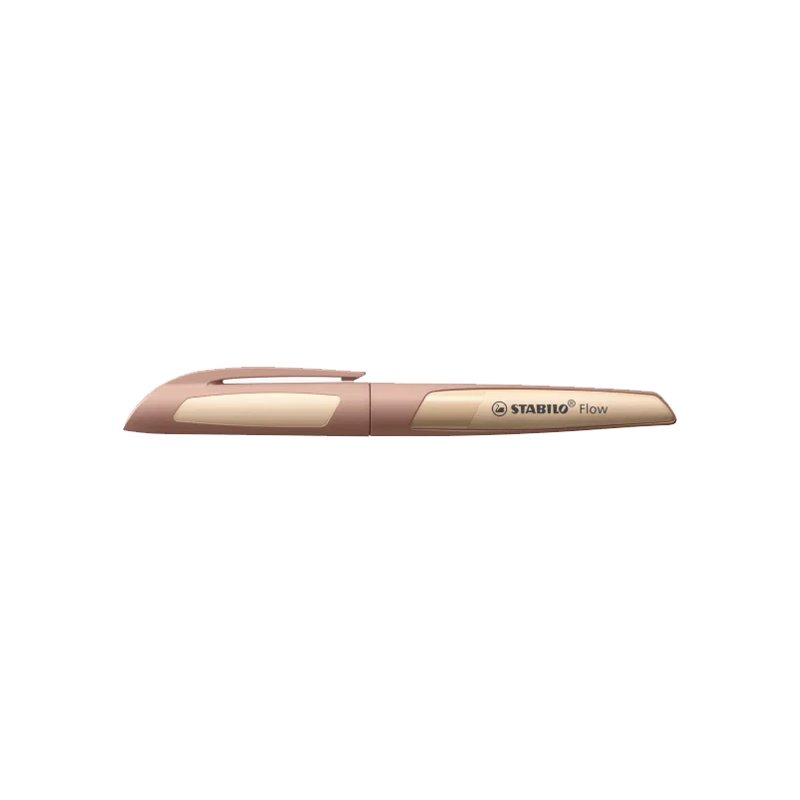 STABILO Flow MONOCHROME stylo plume, rechargeable, kaki, M