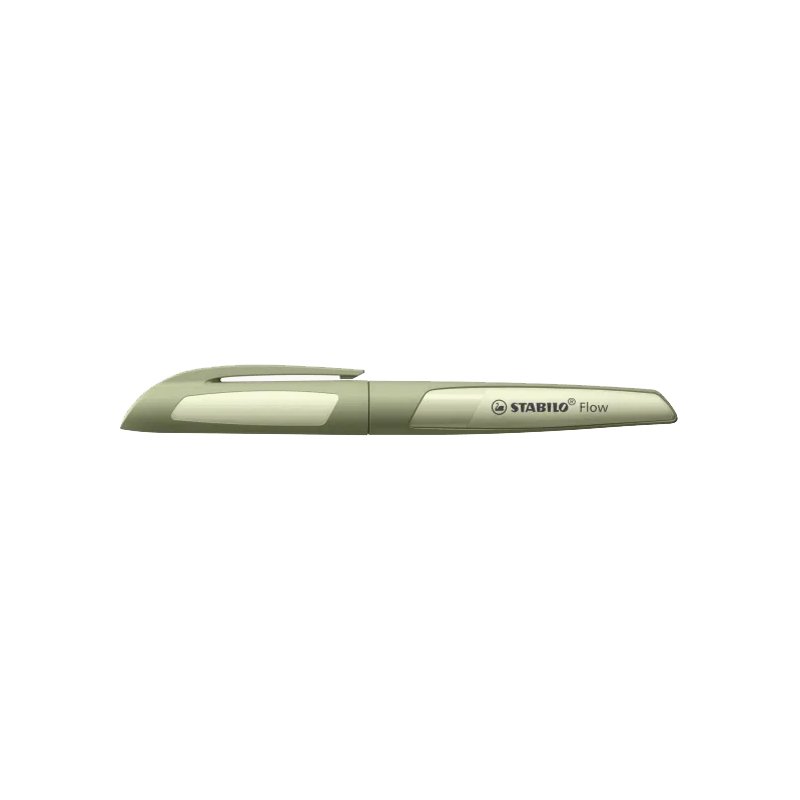 STABILO Flow MONOCHROME stylo plume, rechargeable, kaki, M
