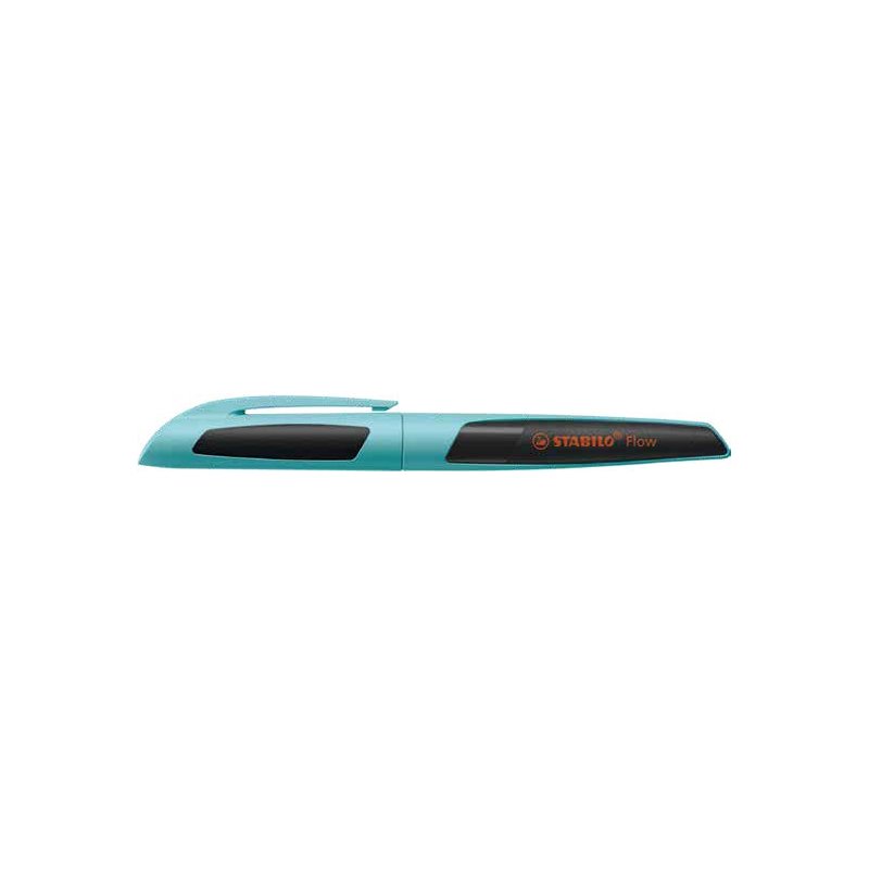 STABILO stylo Flow, rechargeables, khaki/noir, 0,5 mm