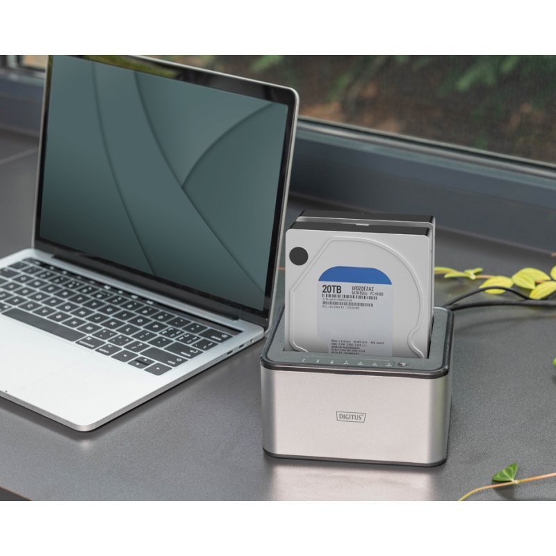 DIGITUS Station d'accueil USB 3.0, 2,5"/3,5" SATA HDD/SSD, fonction de clonage