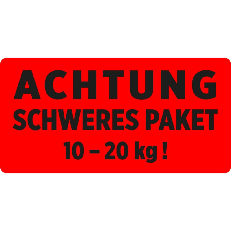 AVERY Zweckform waarschuwingsetiketten, neonrood, 100×50 mm, 200 stuks