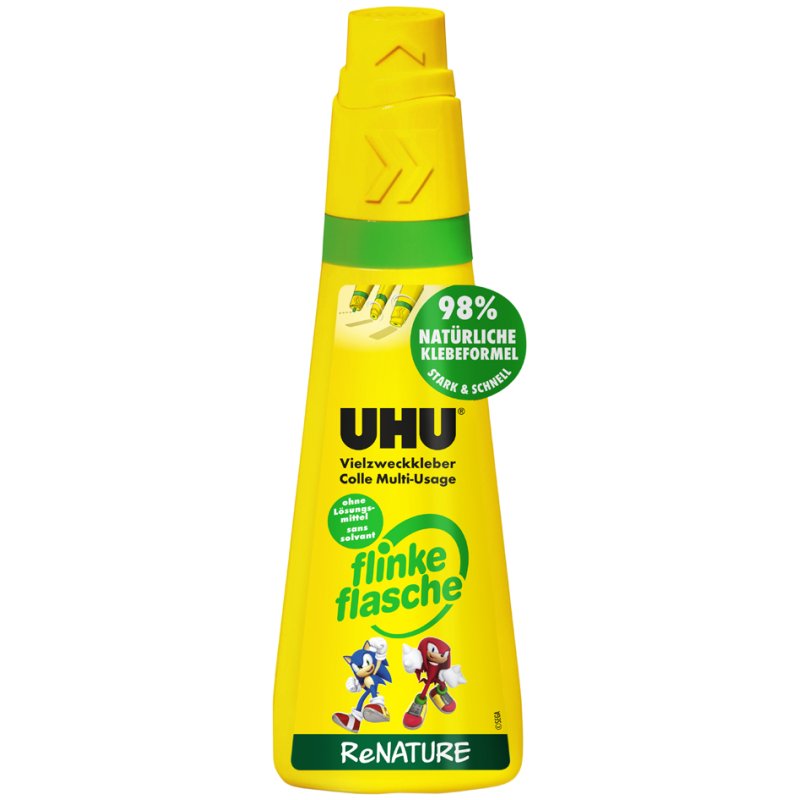 UHU all-purpose glue ReNATURE, refillable, crystal clear
