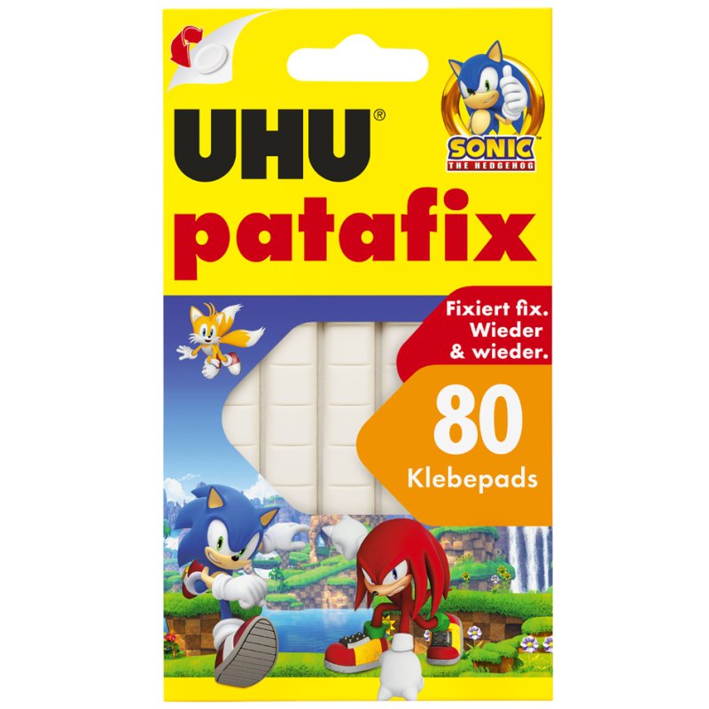 UHU Patafix SONIC pastilles adhésives, repositionnables, blanc