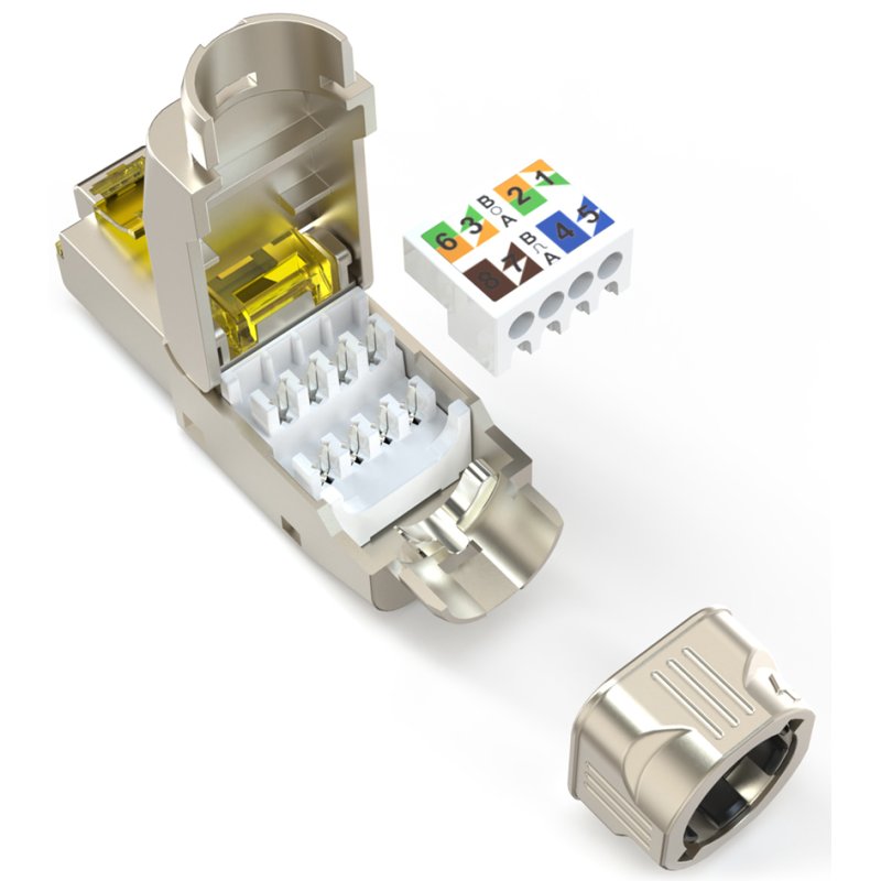 DIGITUS connecteur de terrain Cat. 8.1, blindé, RJ45 8P8C