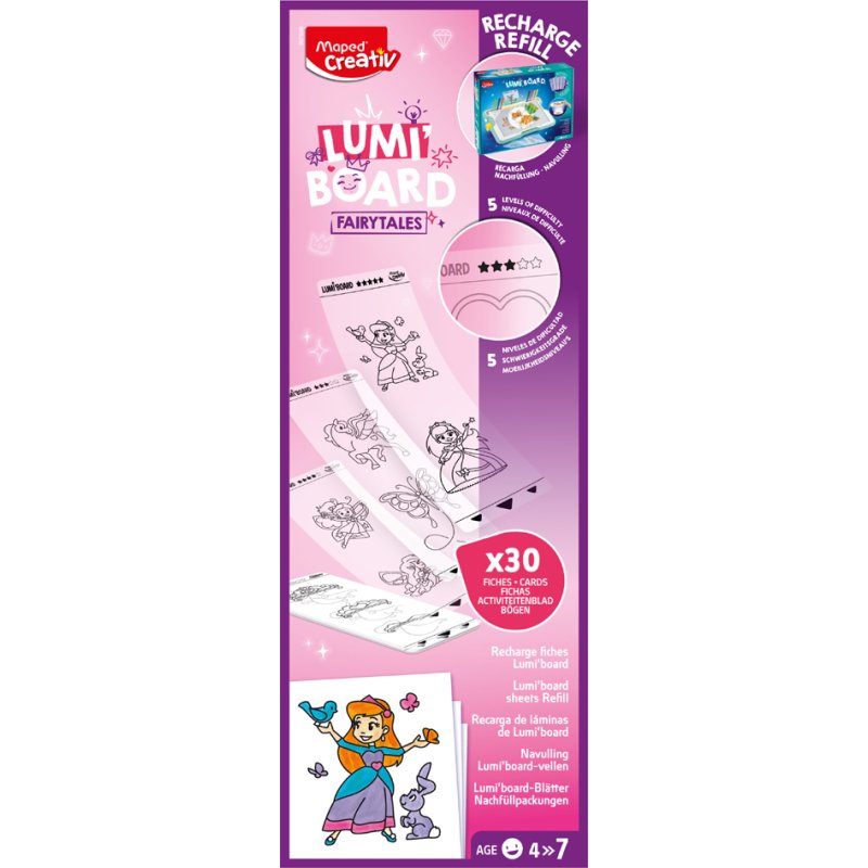 Maped Creativ recharge Espace pour LUMI BOARD, 30 fiches activités, 5 niveaux de difficulté