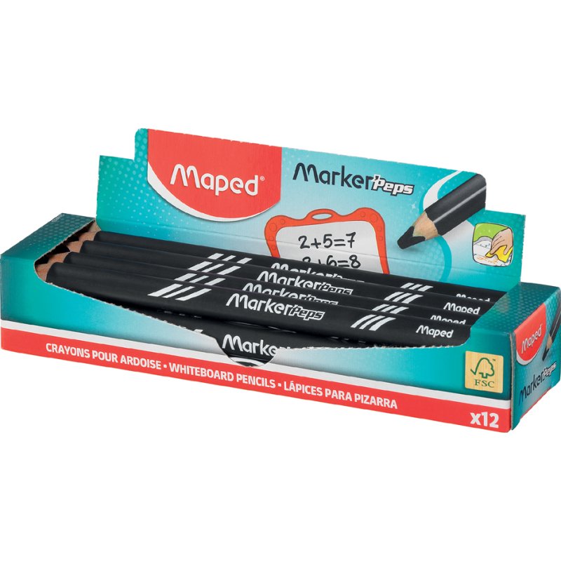 Maped Marker Peps, blue, display of 12 pieces