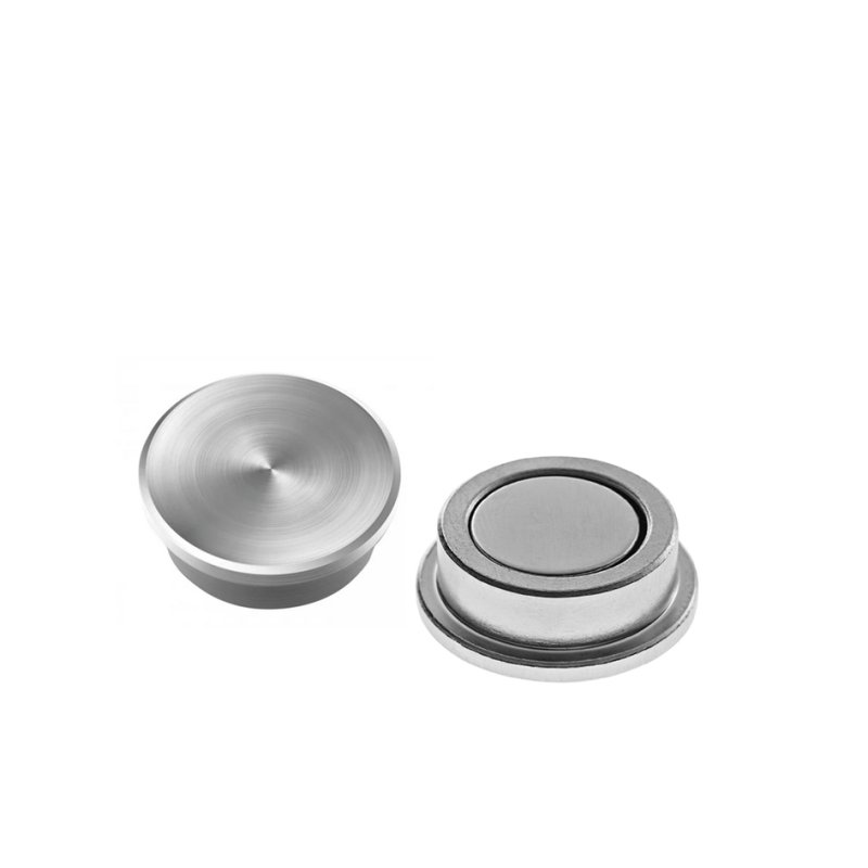 magnetoplan Discofix aimants néodyme forte, argent, 30 mm, 10 pièces