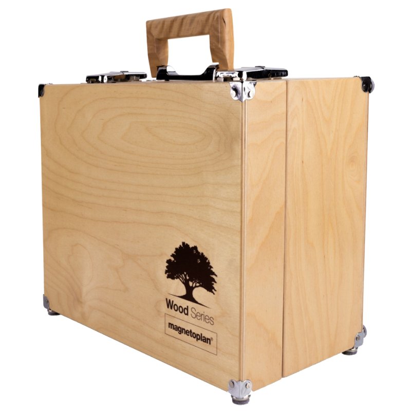 magnetoplan moderation set Wood Design, birch wood case, 2400 parts