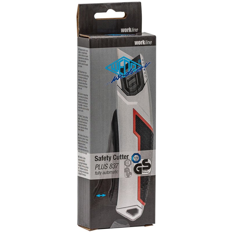 WEDO Safety cutter PLUS 837, black/silver