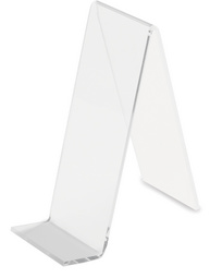 deflecto folderstandaard, transparant, 50 x 140 x 110 mm