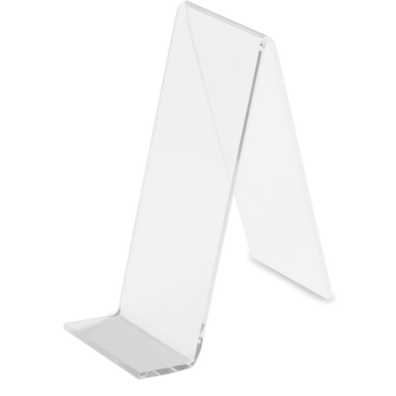 deflecto support d'affichage, 50×110×95 mm, cristal clair, PMMA