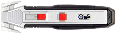 WEDO folieroller & schraper 2-in-1, zwart/zilver, uitschuifbaar mes