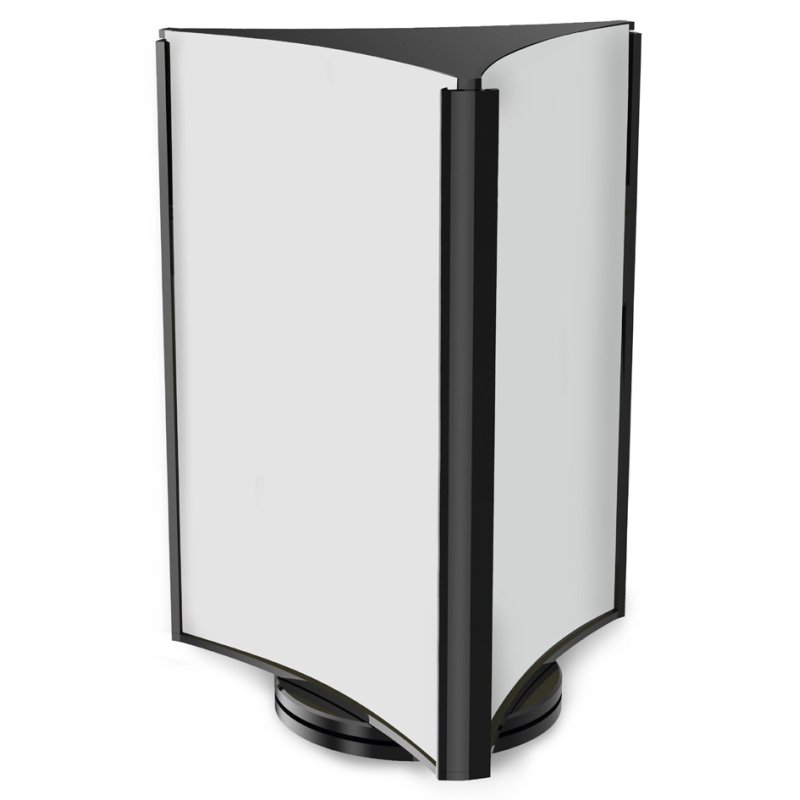 deflecto Support de bureau, pivotant, 3 faces, A6