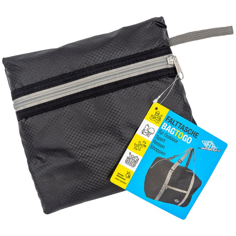 WEDO sac de voyage pliable BAGTOGO, bleu, nylon déperlant