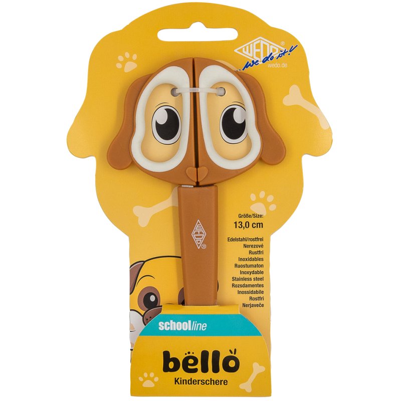 WEDO children's scissors MIETZE, black, round