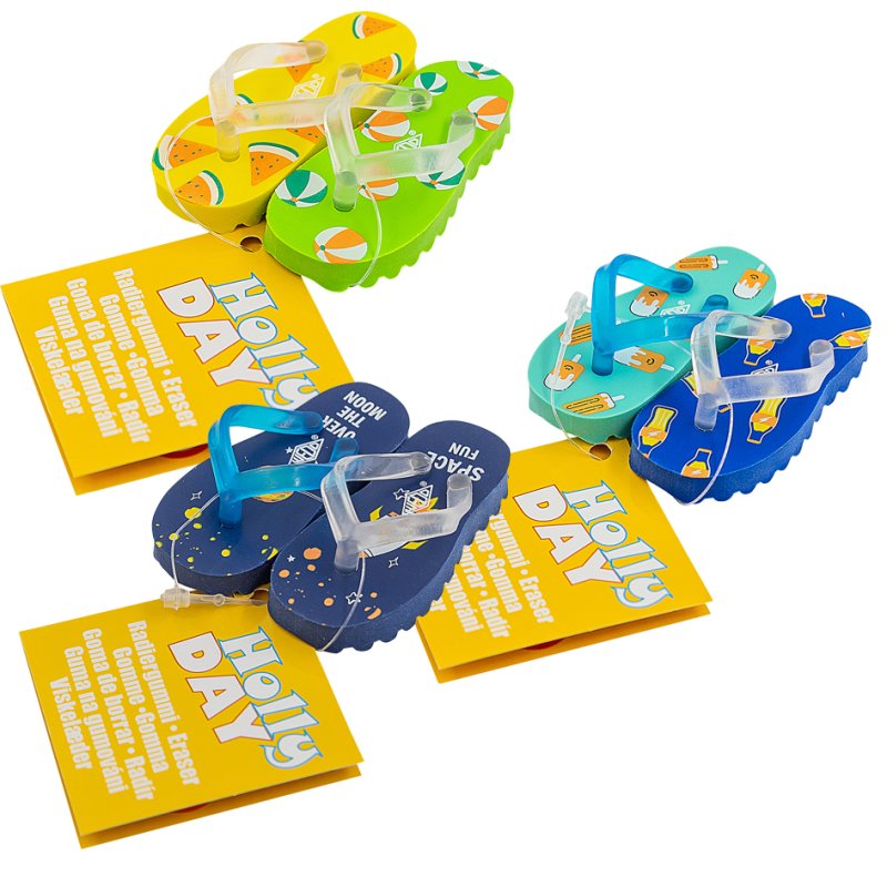 WEDO gum Flip Flop Holiday, PVC-vrij, kleurgemengd