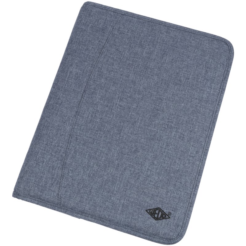 WEDO Classeur à anneaux DENIM A4, polyester, bleu chiné