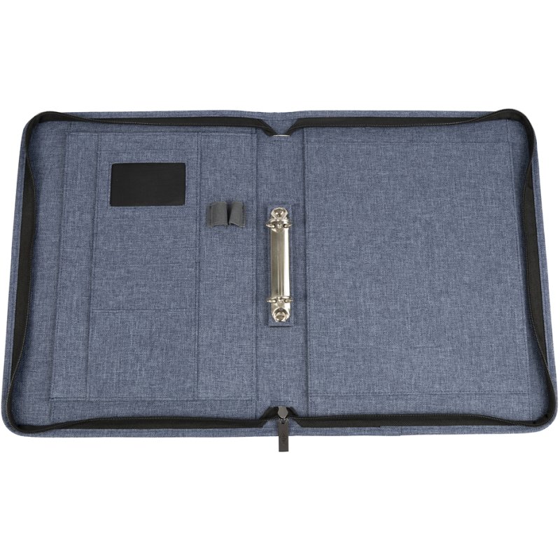 WEDO Classeur à anneaux DENIM A4, polyester, bleu chiné