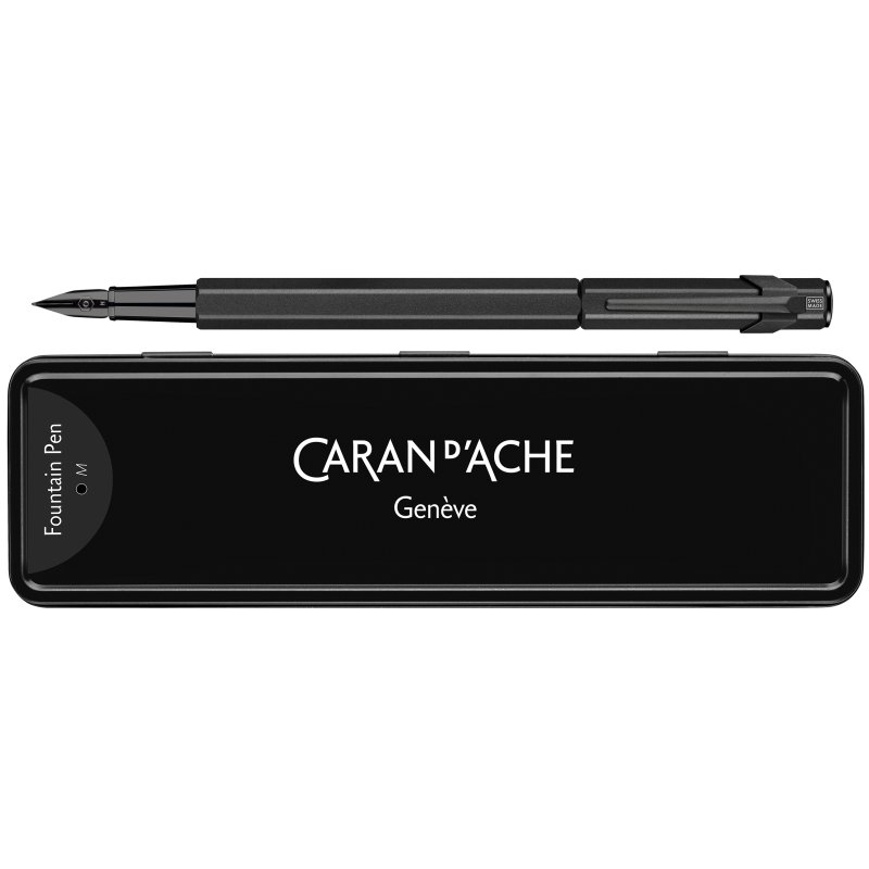 CARAN D'ACHE 849 Black Code fountain pen, black, stainless steel nib M