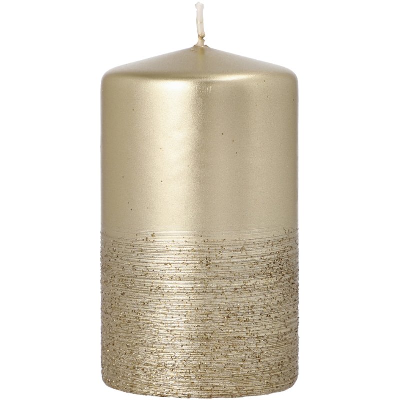 STARPAK Safe Candle Fia bougie pilier, or, auto-extinctrice, 60 mm