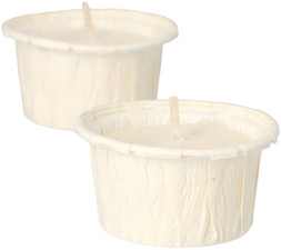 STARPAK theelichtjes, wit, 42 mm diameter, 12 stuks