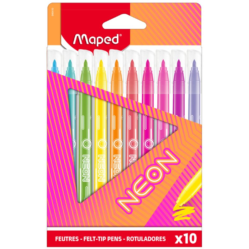 Maped Neon felt-tip pens, 2.8 mm, washable, 10 pieces
