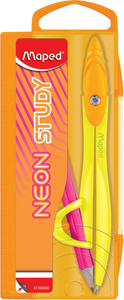 Maped passer STUDY NEON, metalen poten, kleurrijk gesorteerd