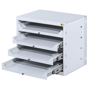 allit opbergkast EuroPlus Depot M, grijs, 4 laden, 520×390×465 mm